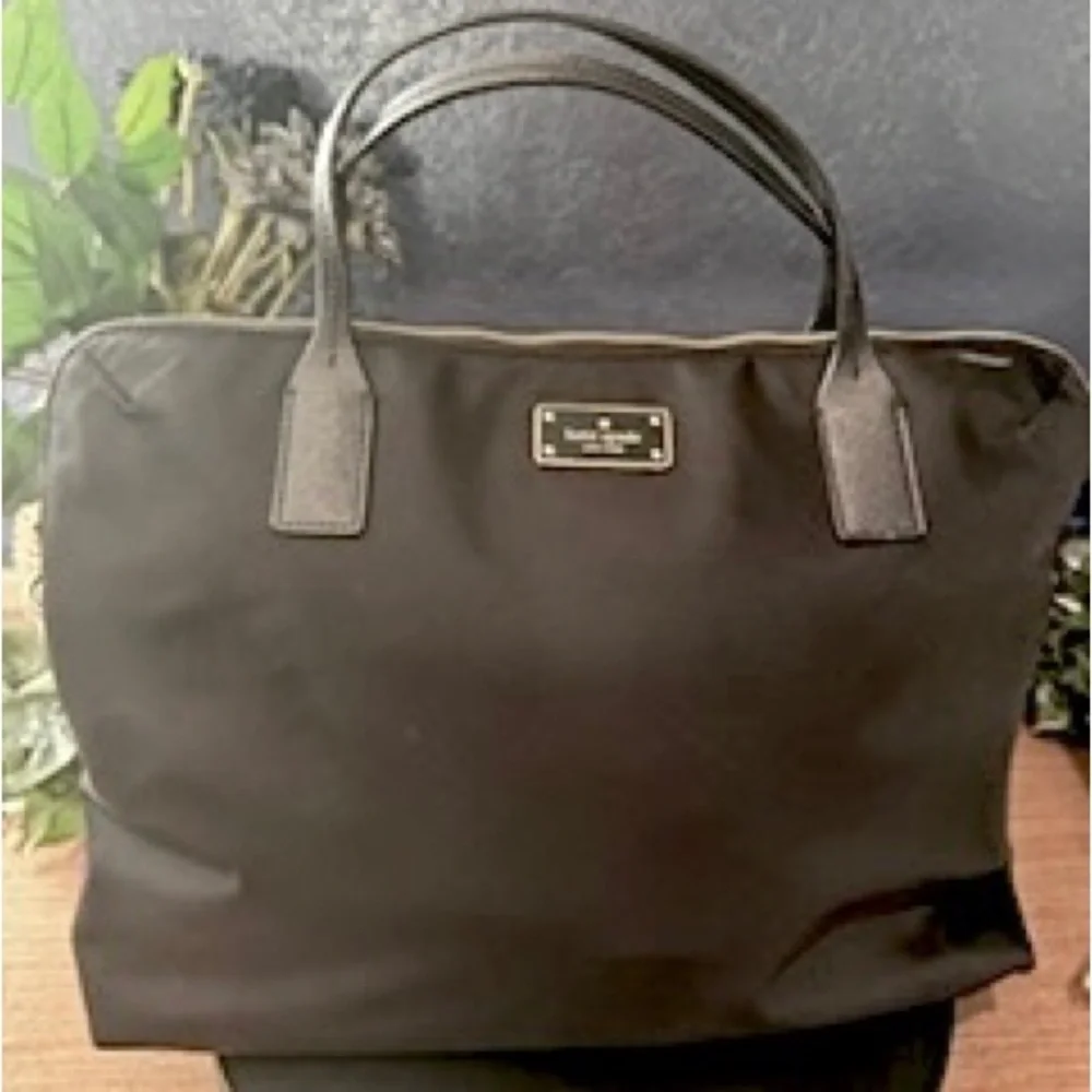 Kate Spade Black Avenue Daveney Nylon Laptop Bag
